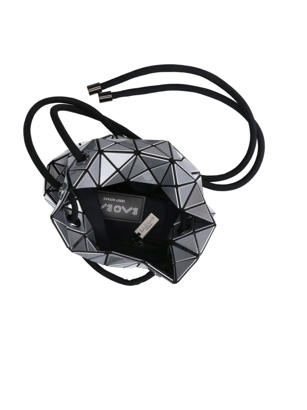 Bao Issey Miyake Bucket-tas met geometrische vlakken Zilver