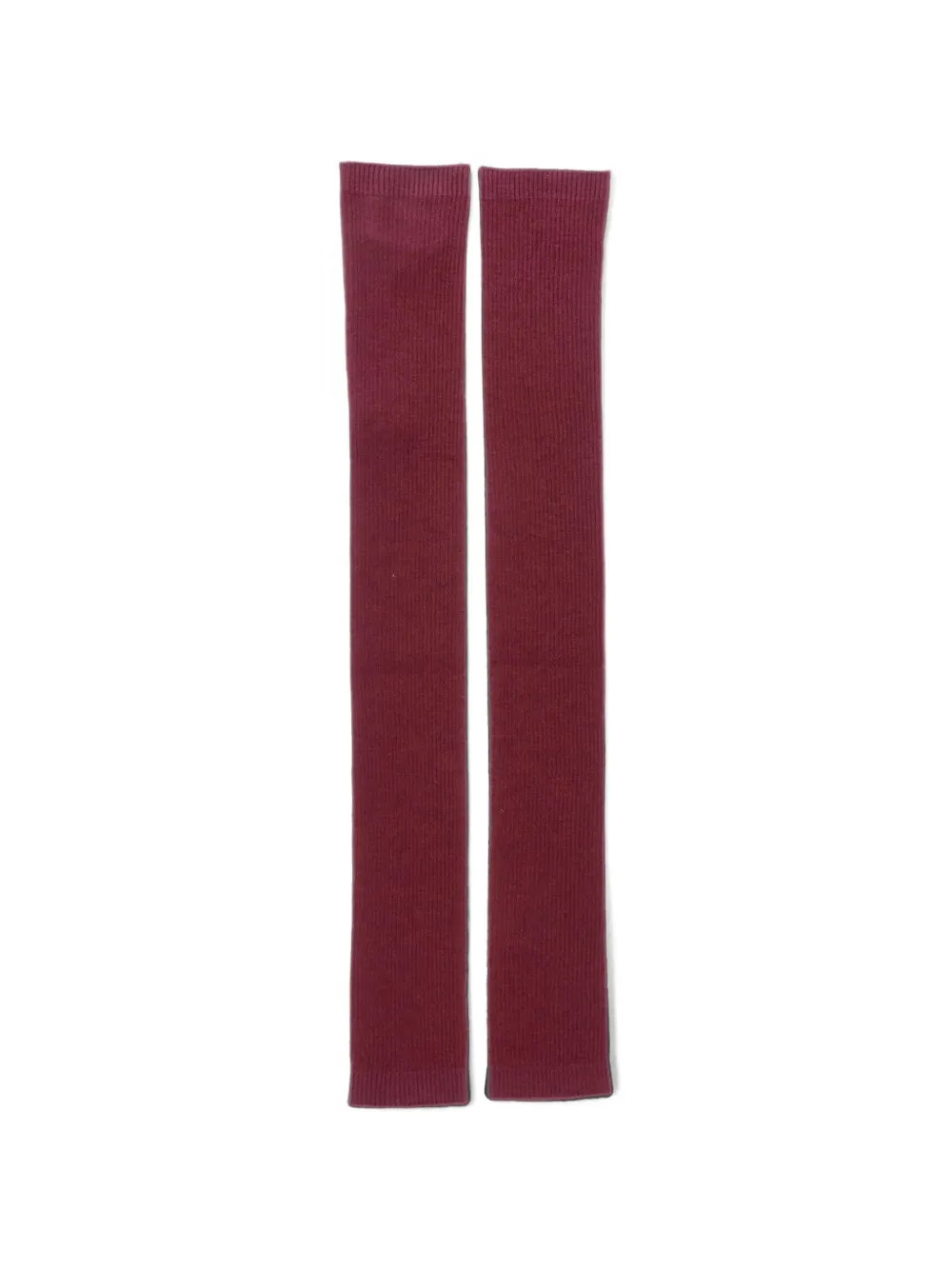 Sa Su Phi Ribbed-knit Arm Warmers In Red