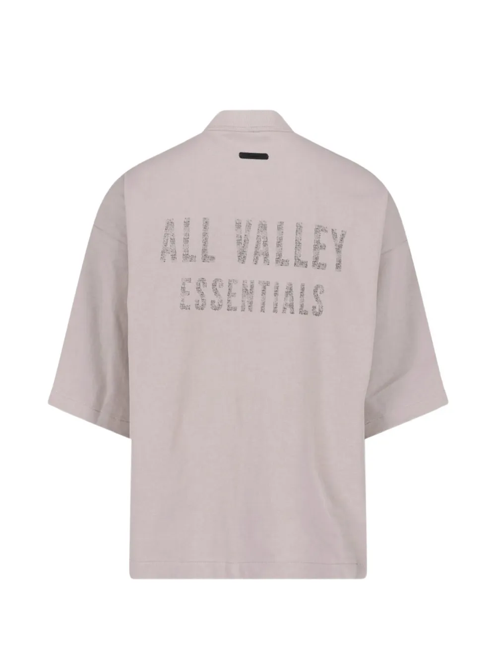 FEAR OF GOD ESSENTIALS Merch logo-print mock-neck T-shirt Grijs