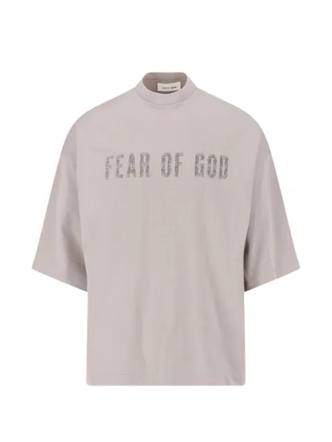 FEAR OF GOD ESSENTIALS Merch logo-print mock-neck T-shirt