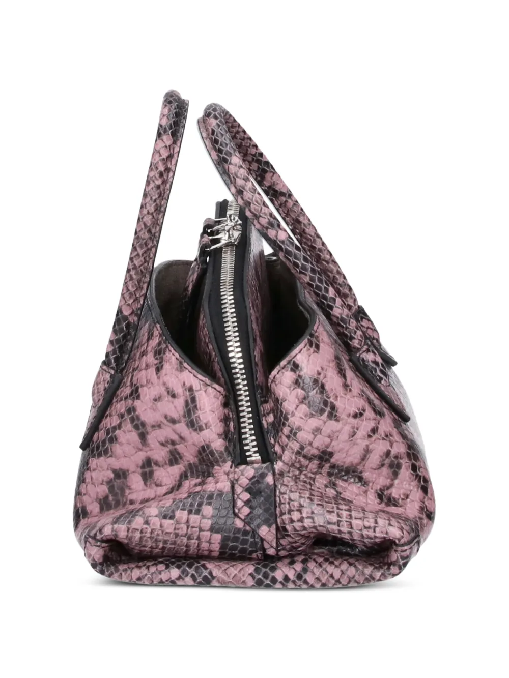 The Attico Sicily leren shopper Roze