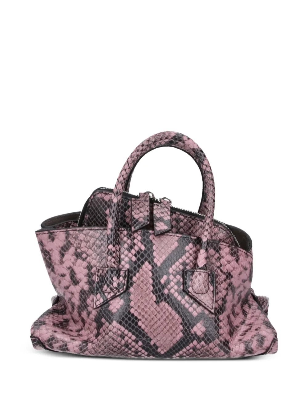 The Attico Sicily leren shopper Roze