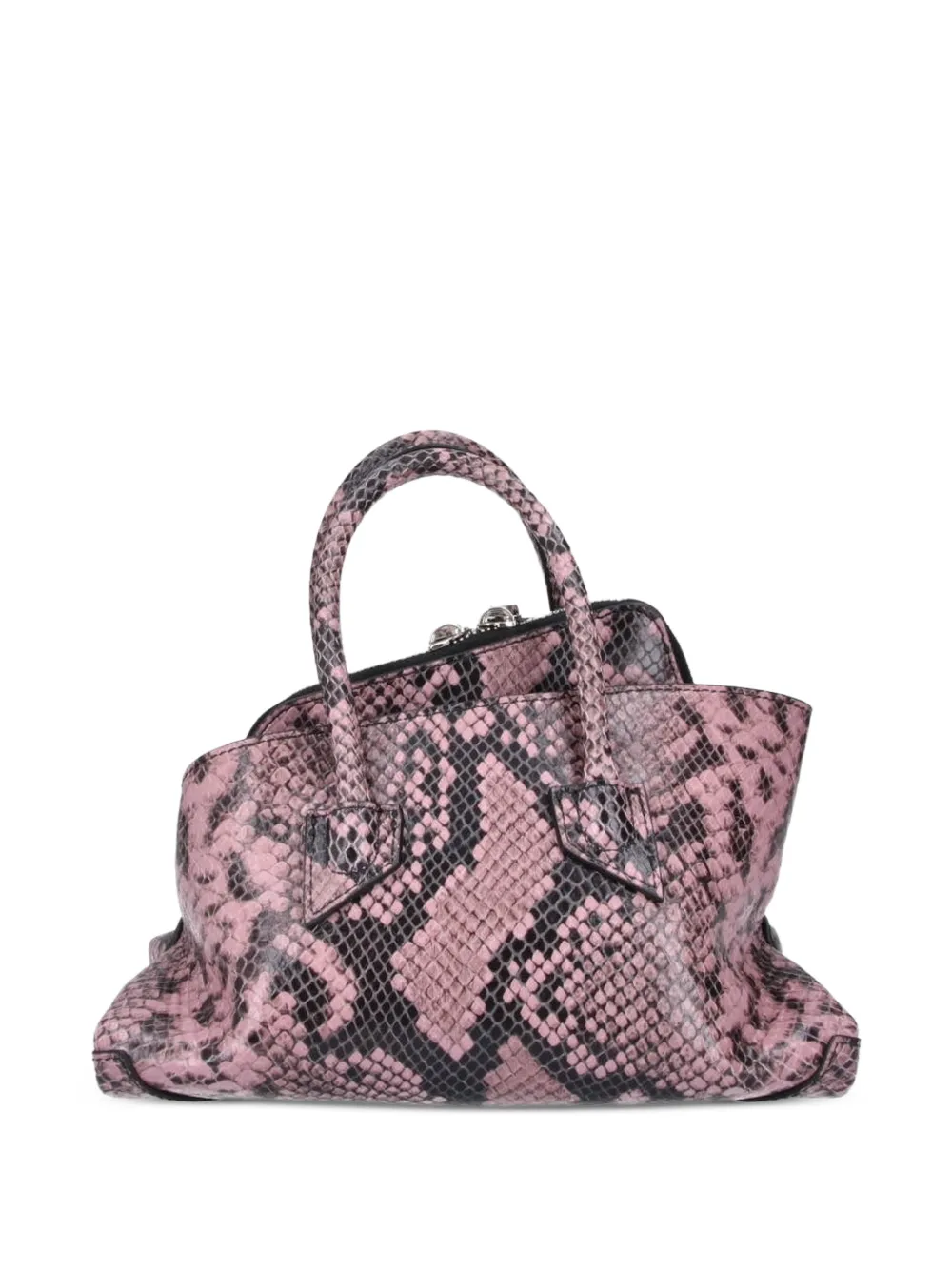 The Attico Sicily leren shopper Roze