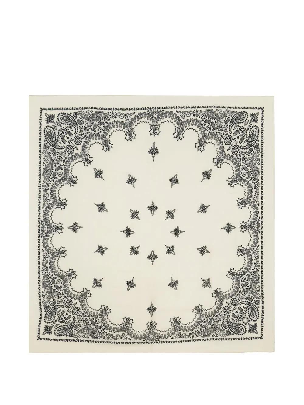 Destin paisley-print wool scarf - Toni neutri