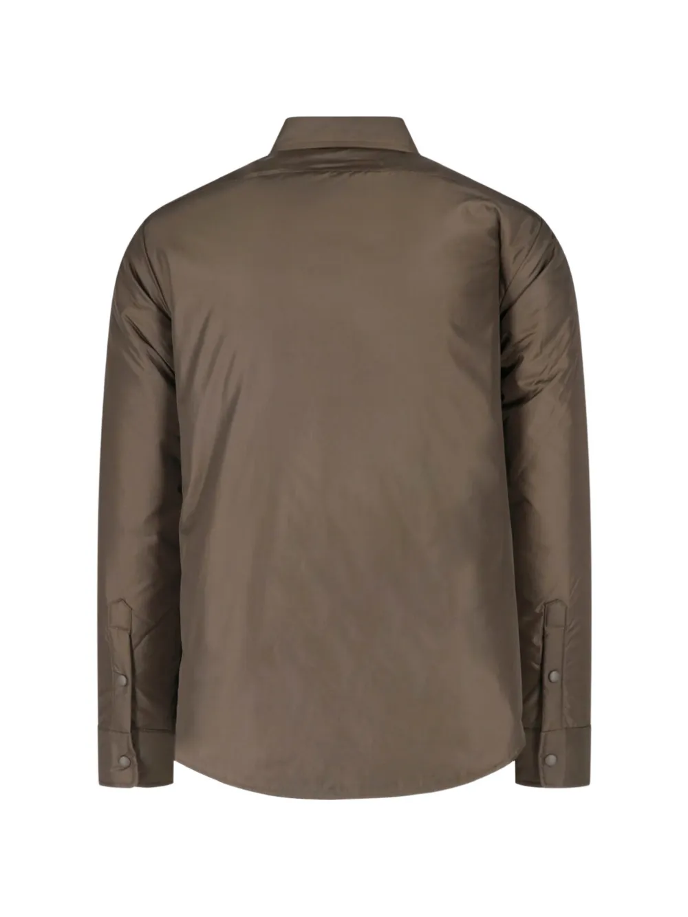 ASPESI Gewatteerde shirtjack met gewelfde zoom Groen