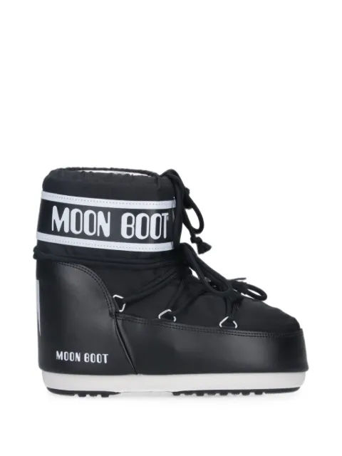 Moon Boot Icon Low black nylon boots