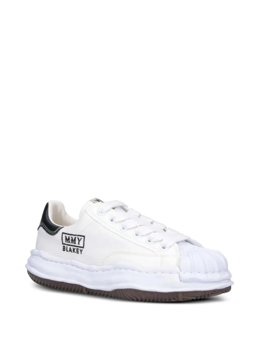 Maison MIHARA YASUHIRO "Blakey" OG sole canvas low-top sneakers Wit
