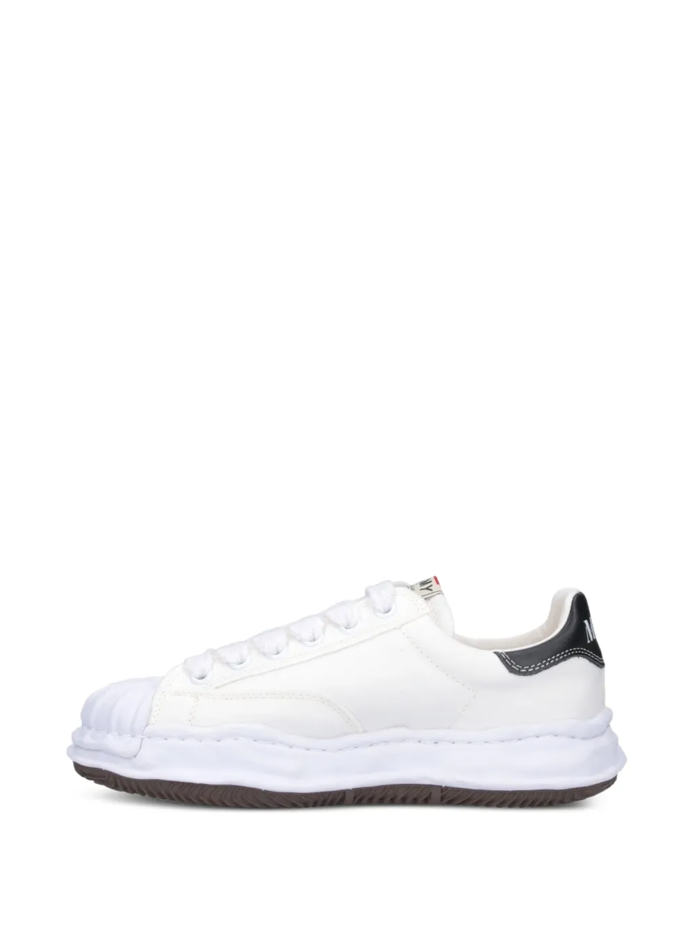 Maison MIHARA YASUHIRO "Blakey" OG sole canvas low-top sneakers Wit