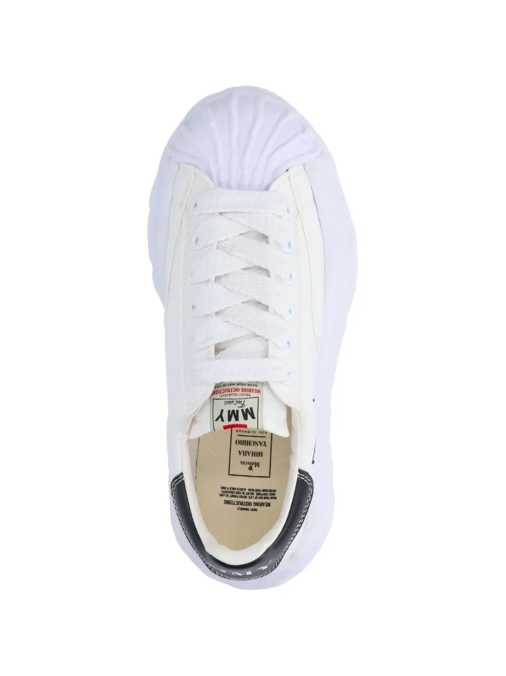 Maison MIHARA YASUHIRO "Blakey" OG sole canvas low-top sneakers Wit
