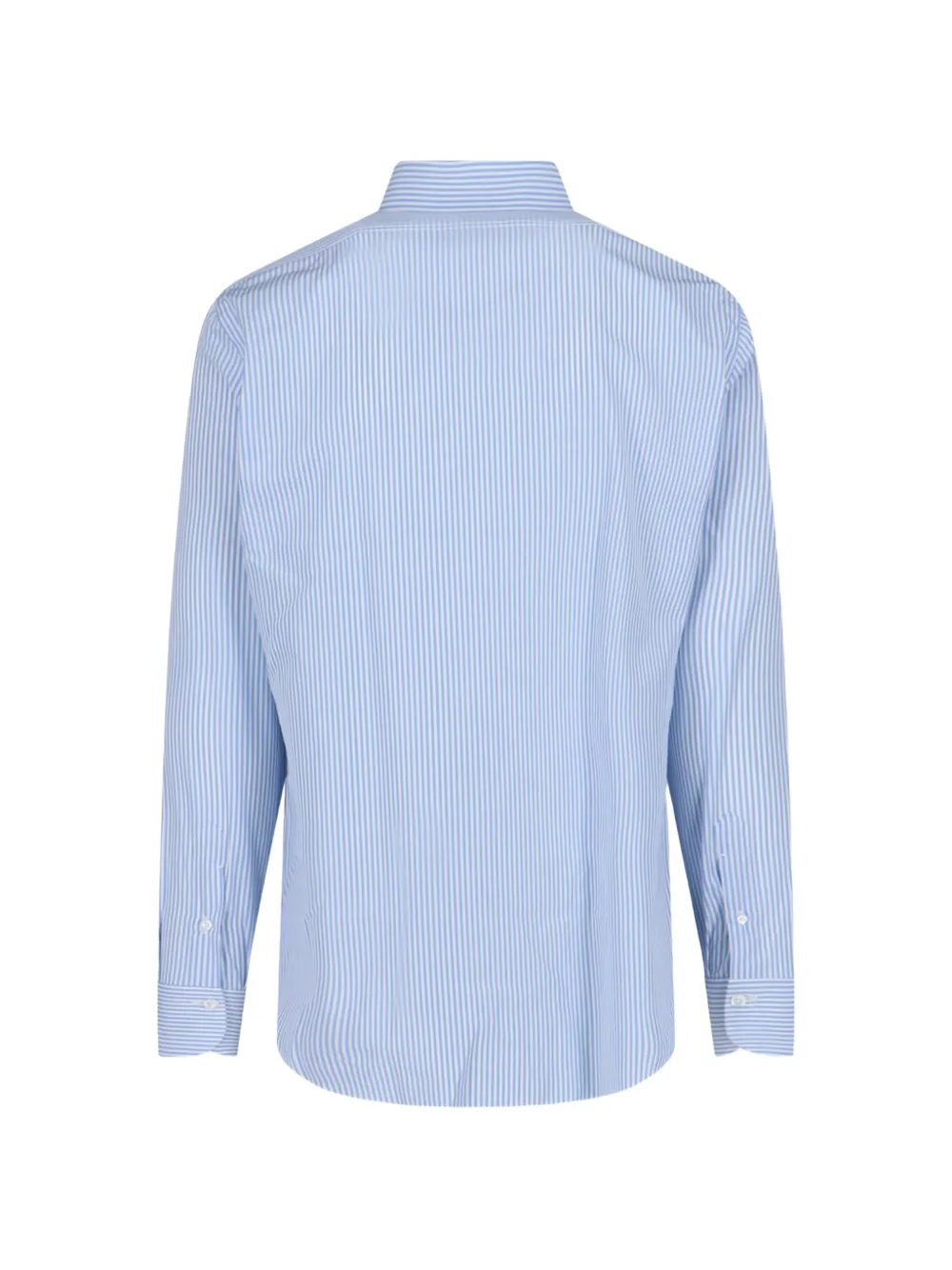 Finamore 1925 Napoli Gestreept katoenen overhemd Blauw