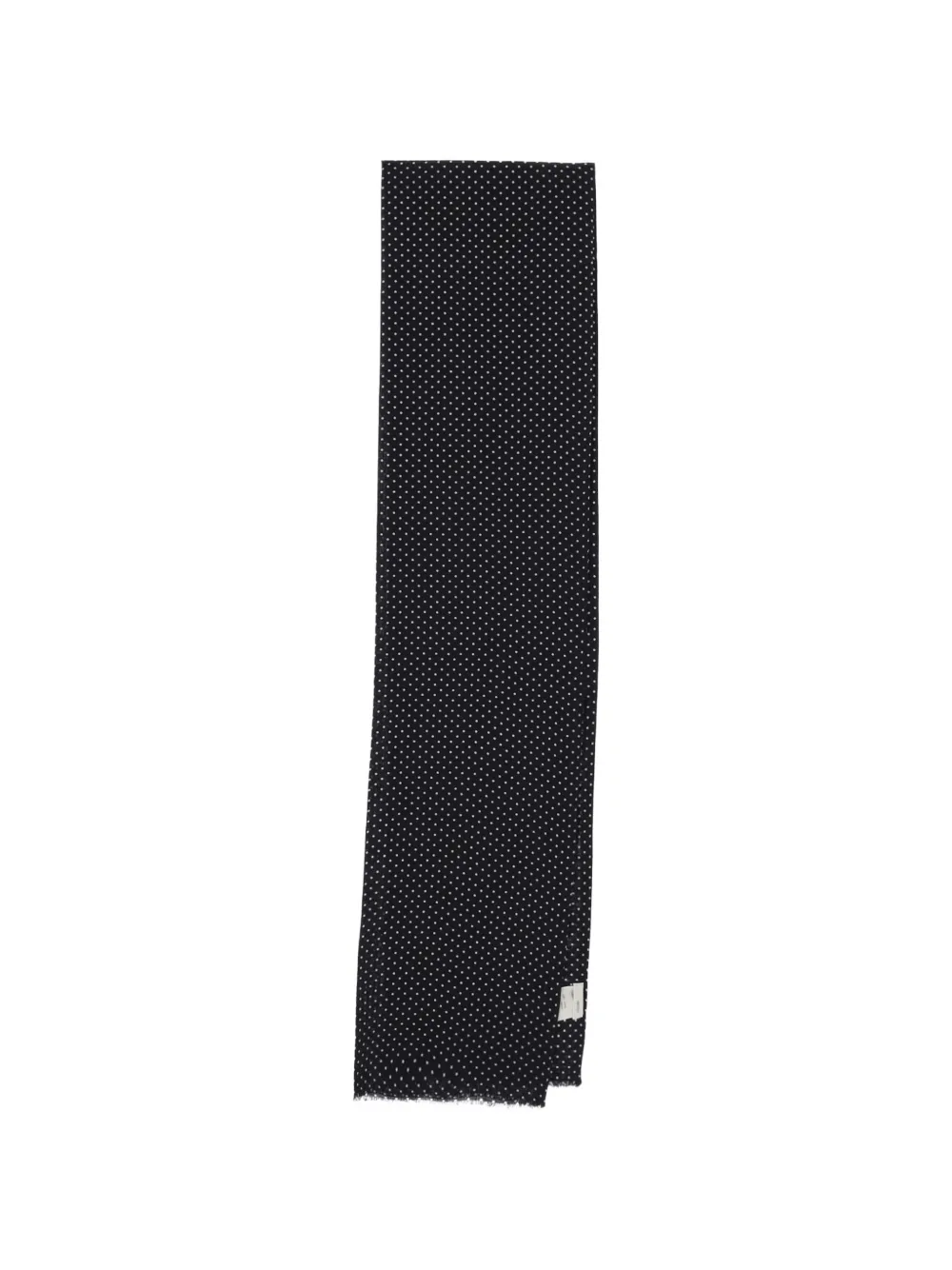 Destin polka-dot wool scarf - Nero