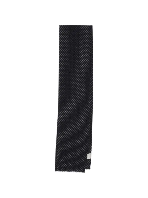 Destin polka-dot wool scarf