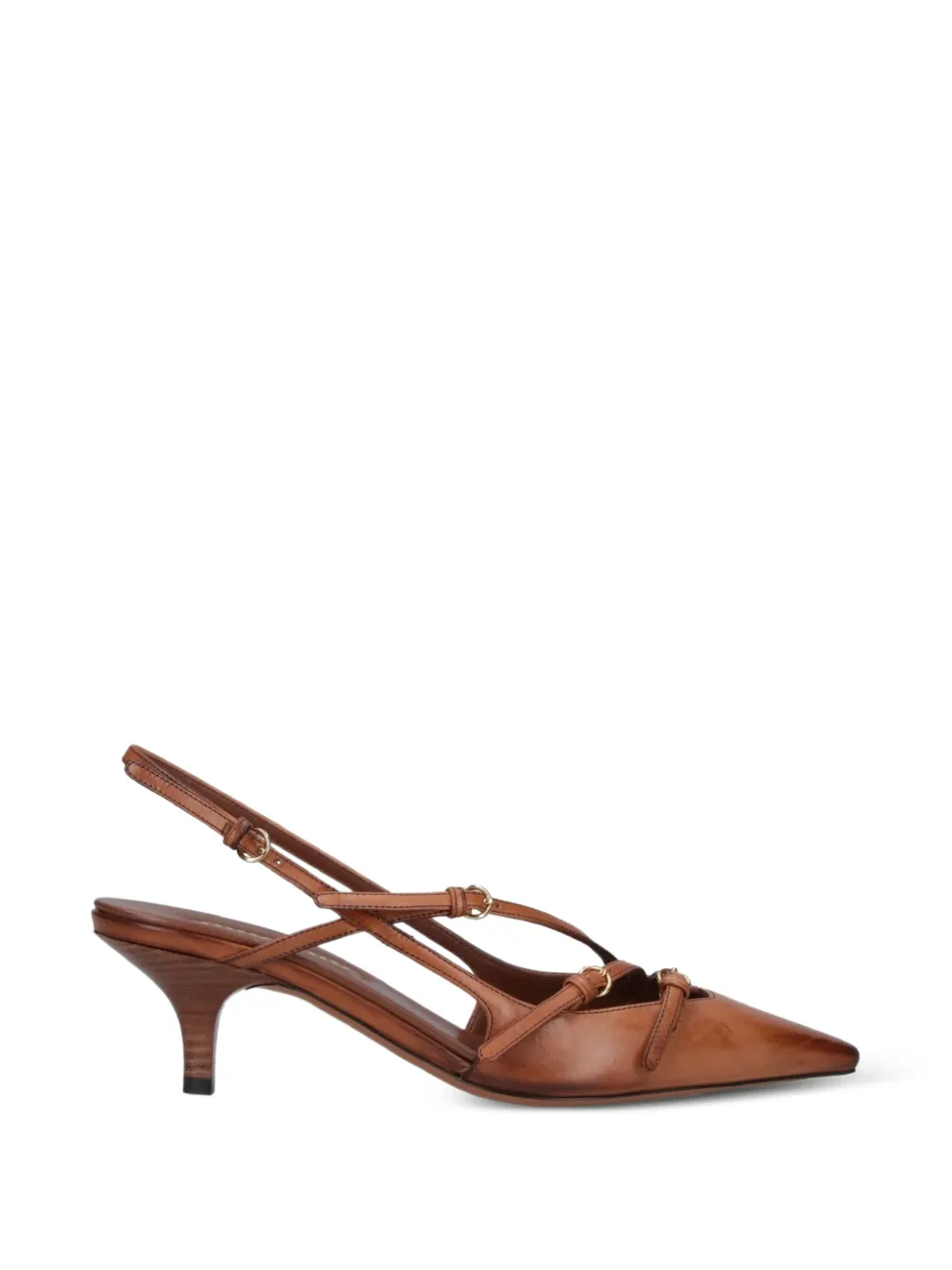Miu Miu Slingback-Pumps mit Schnalle - Braun