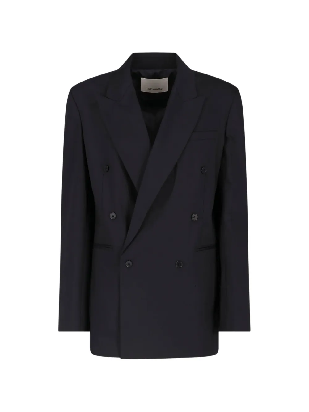 The Frankie Shop Monterey structured double-breasted blazer - Blu