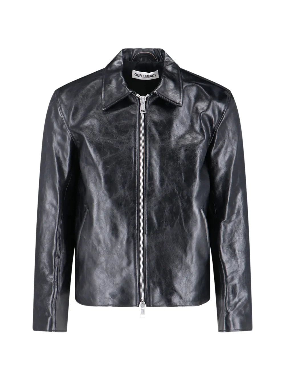 OUR LEGACY zip-up leather jacket