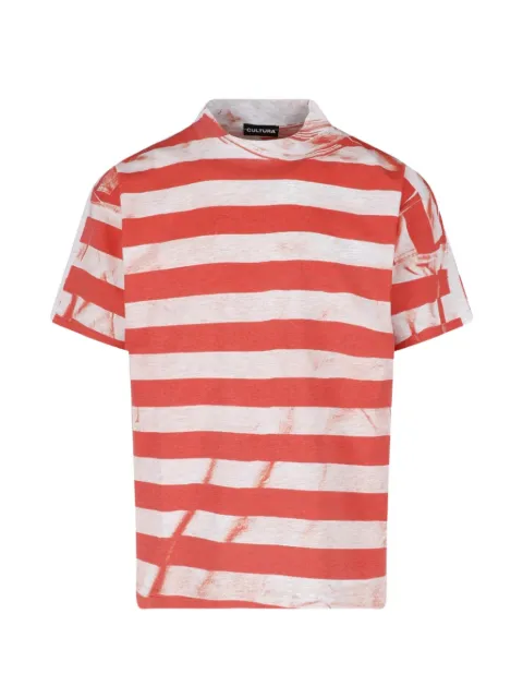 CULTURA stripe cotton T-shirt
