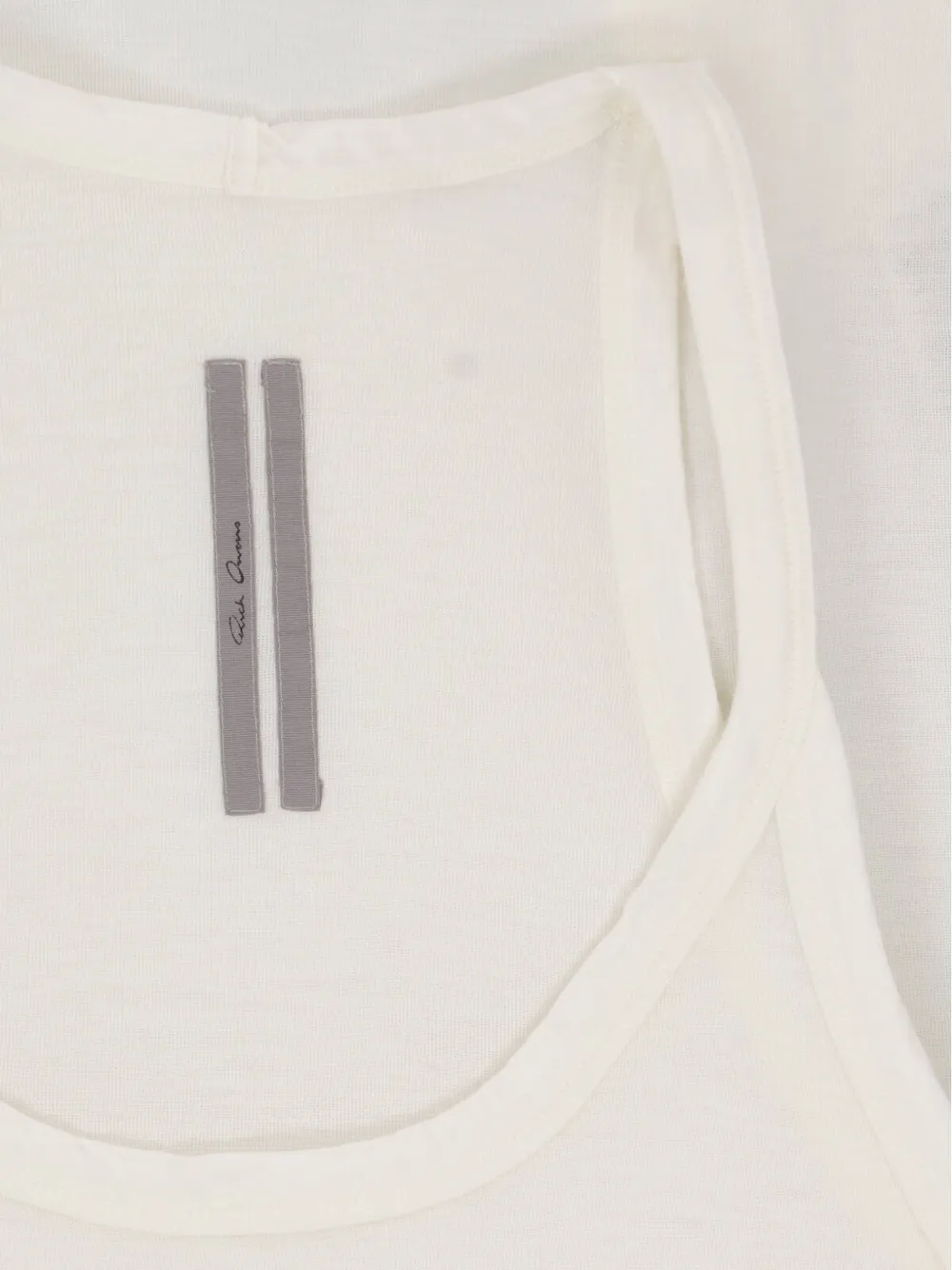 Rick Owens Gewelfde tanktop Wit