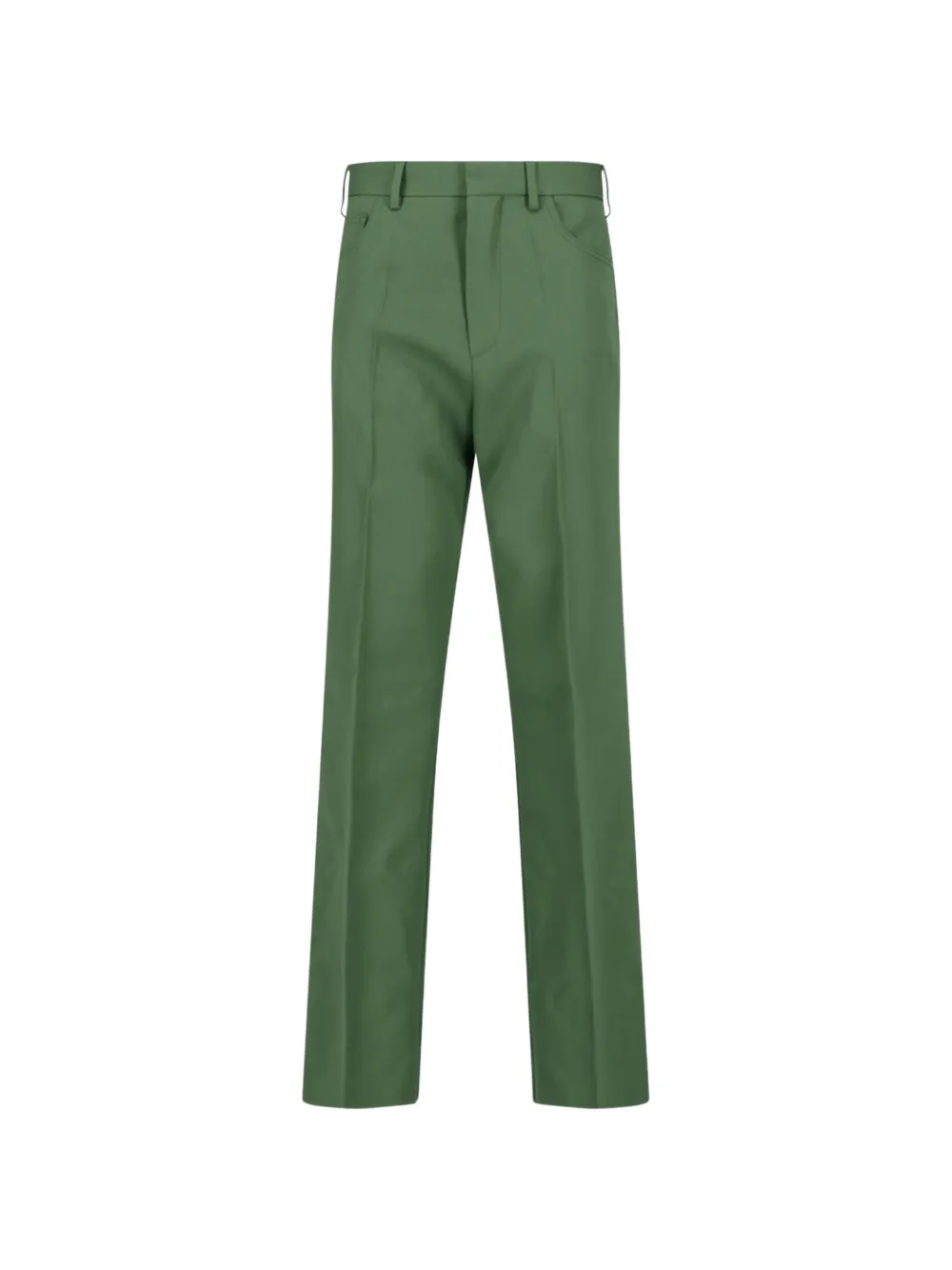 Marni green batavia wool pants