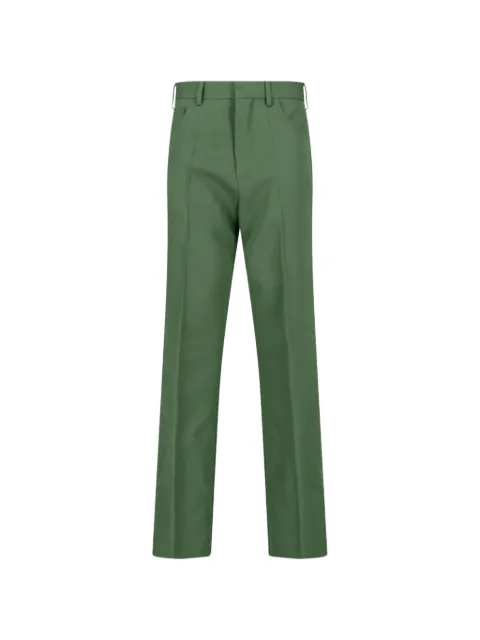 Marni green batavia wool pants
