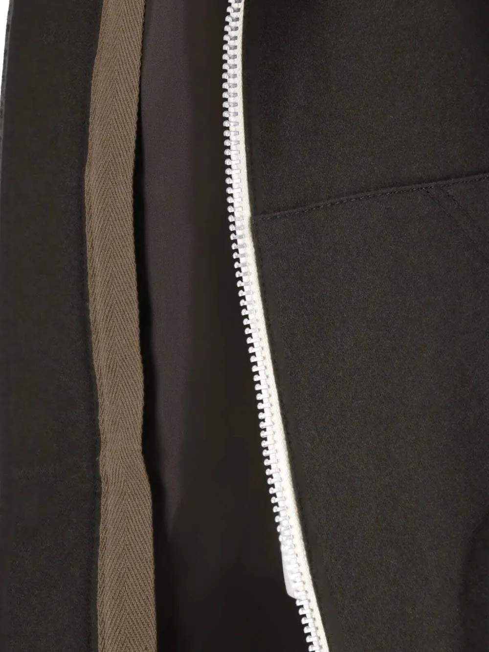 sacai zip-up hooded jacket Groen