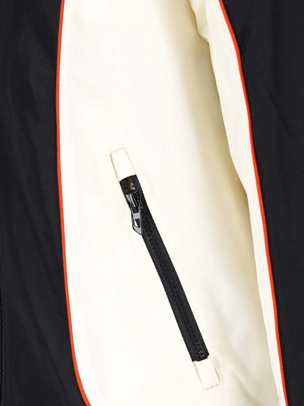 Diesel colour-block panelled jacket Zwart