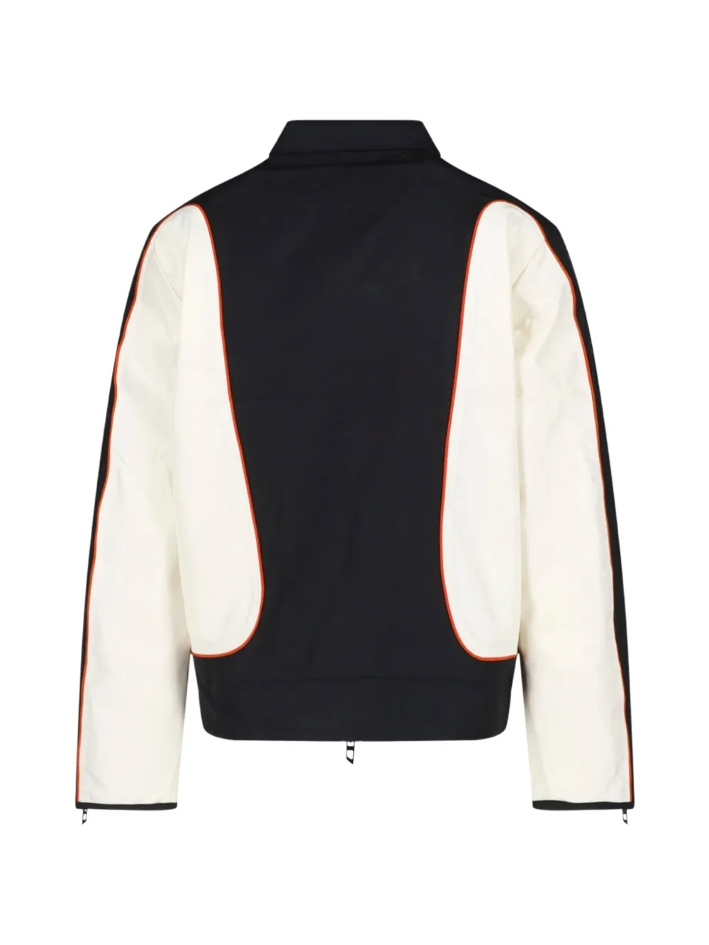 Diesel colour-block panelled jacket Zwart