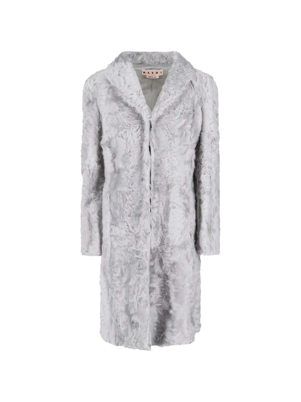 Marni lamb-fur coat - Blue