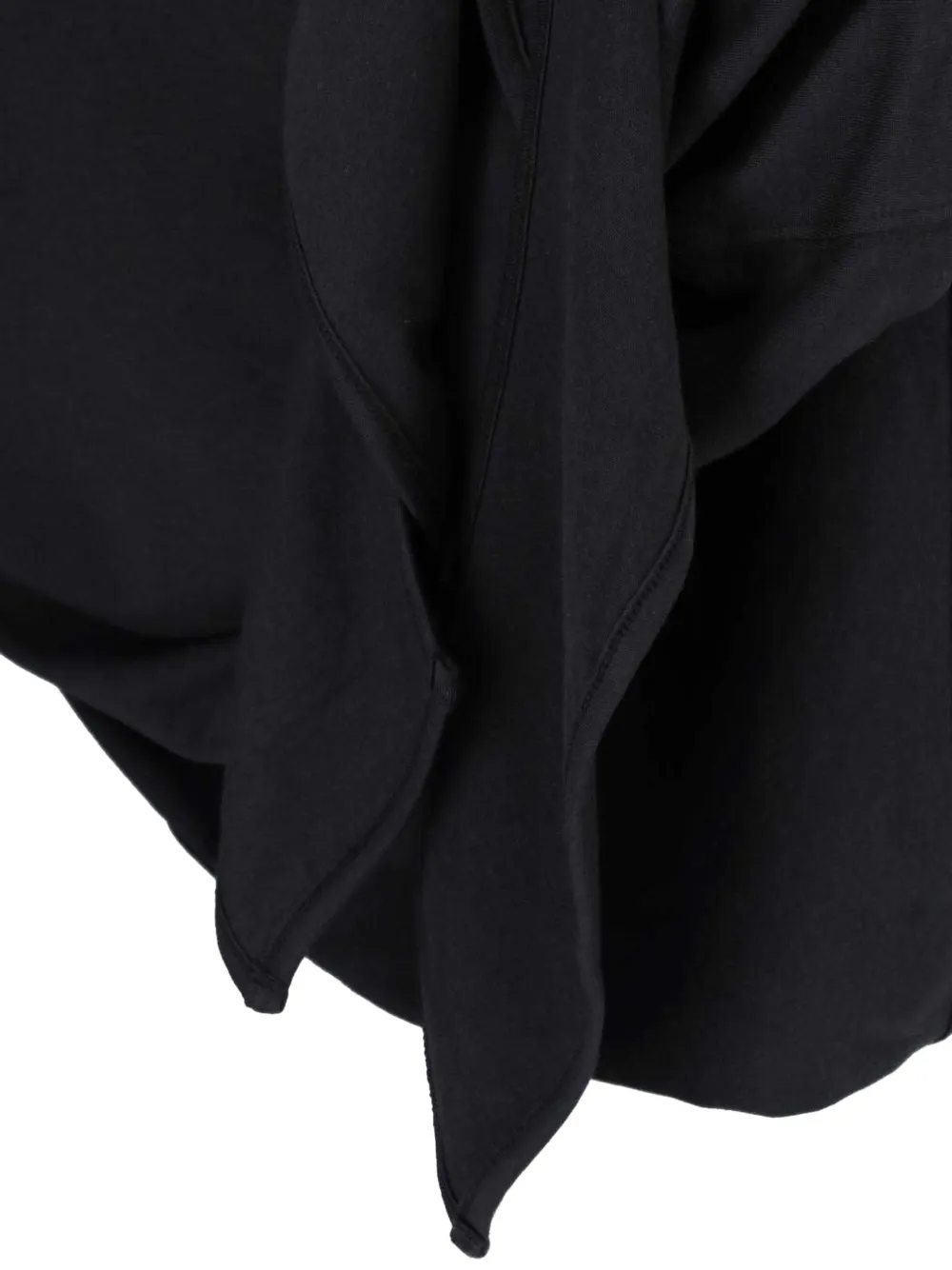 Low Classic T-shirt met ruches Zwart