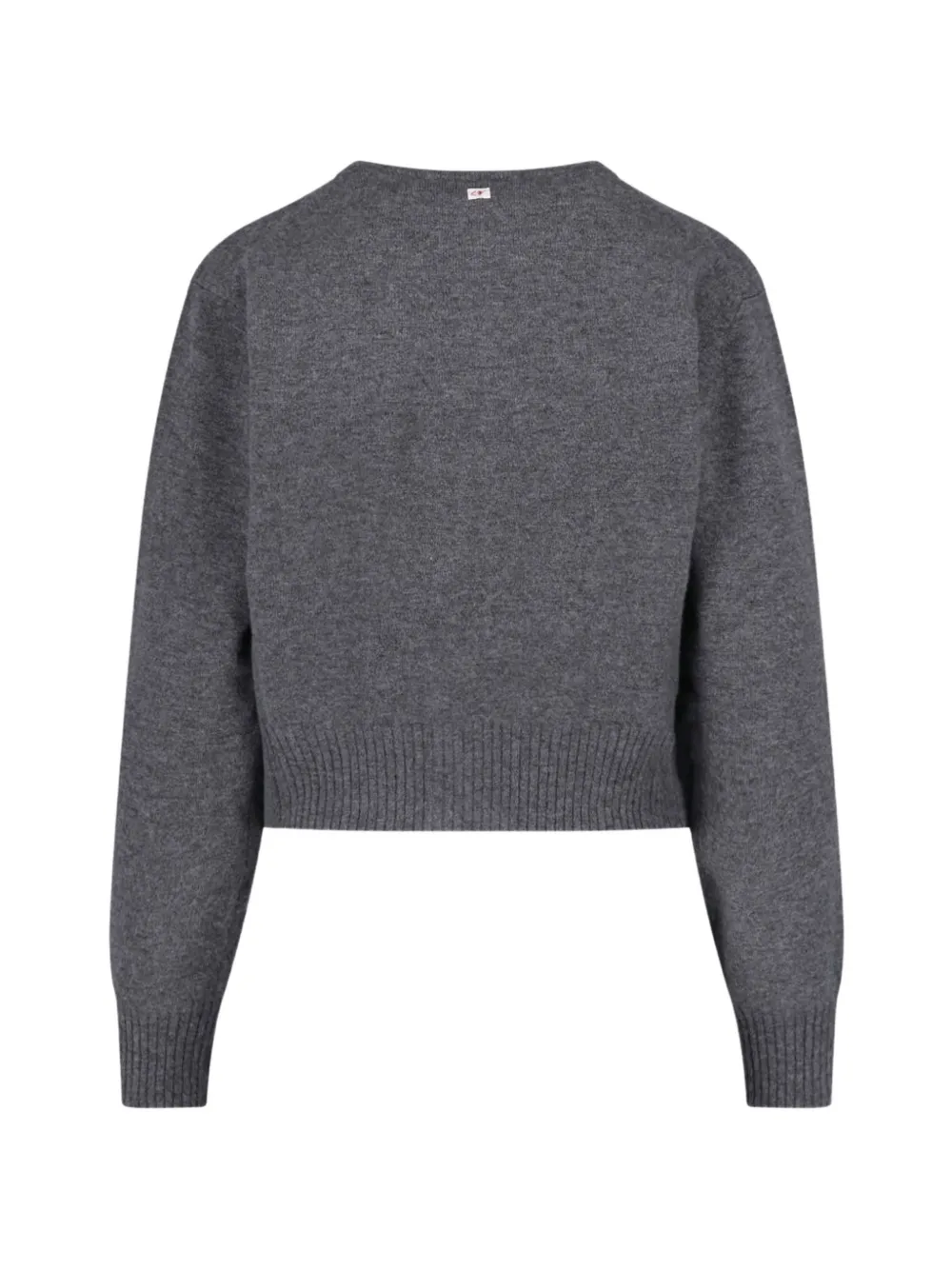 Low Classic cropped wool cardigan Grijs