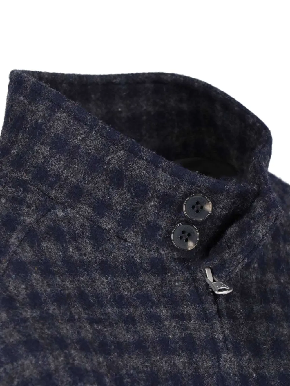 DUNST check wool jacket Blauw