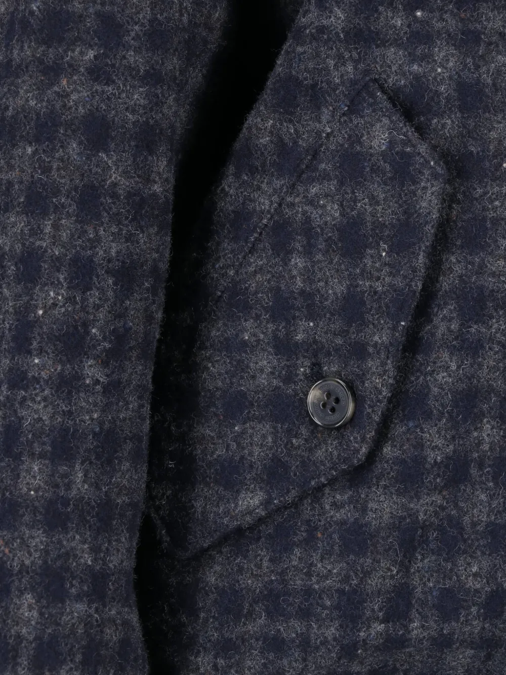 DUNST check wool jacket Blauw