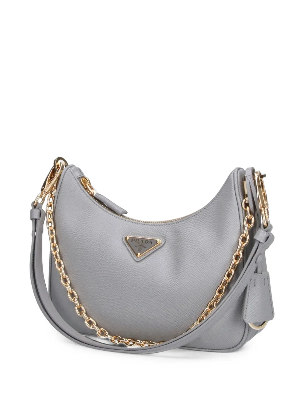 Prada Re-Edition schoudertas van saffiano leer Grijs