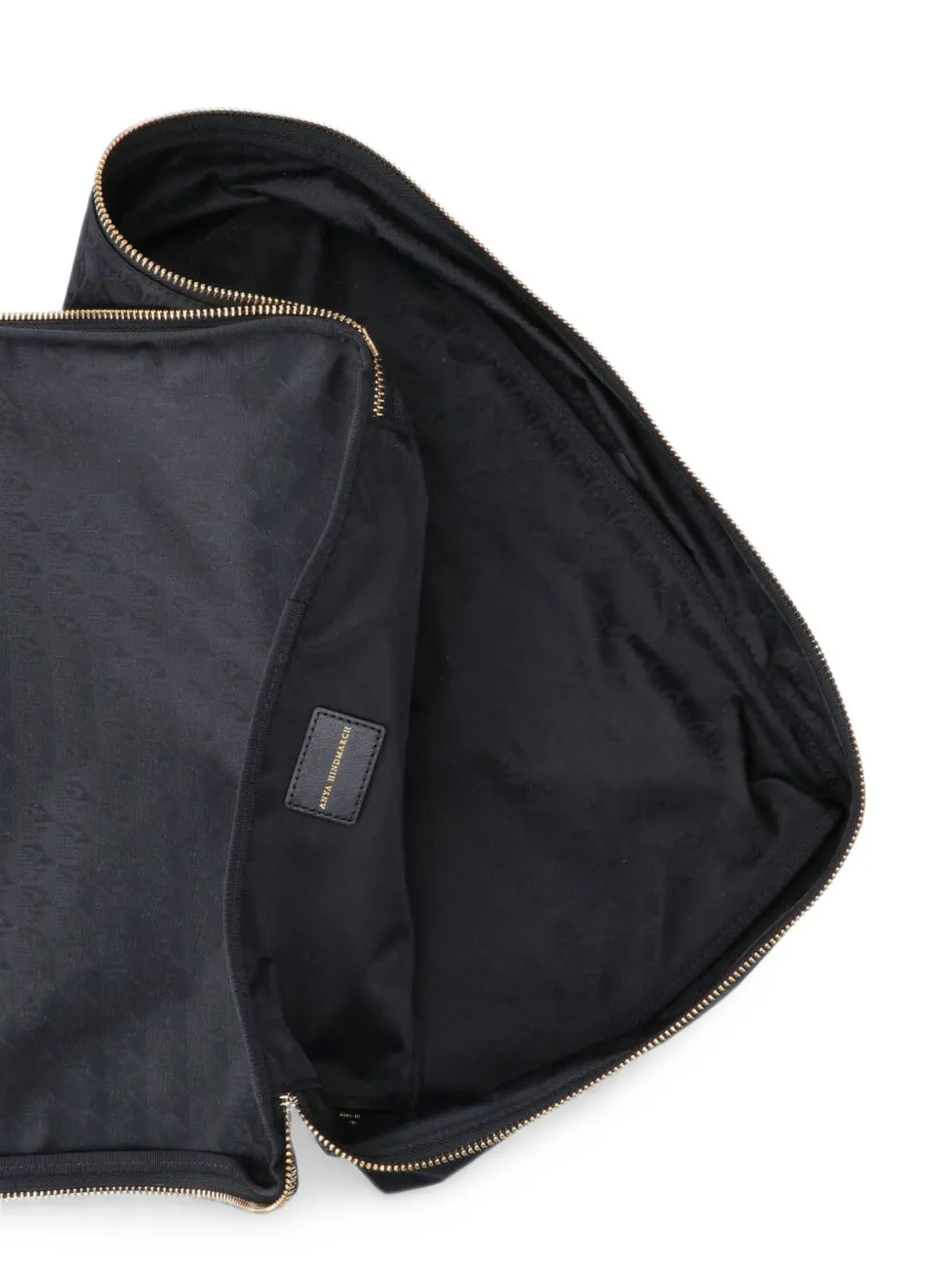 Anya Hindmarch Clutch met monogram-print en kwastje Zwart