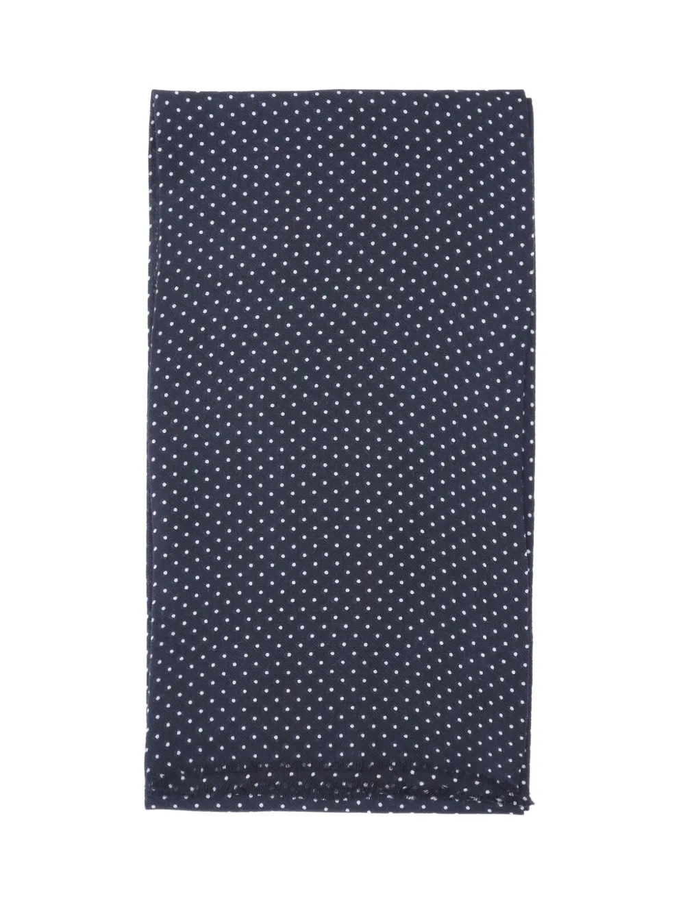 Destin polka-dot frayed-edge scarf