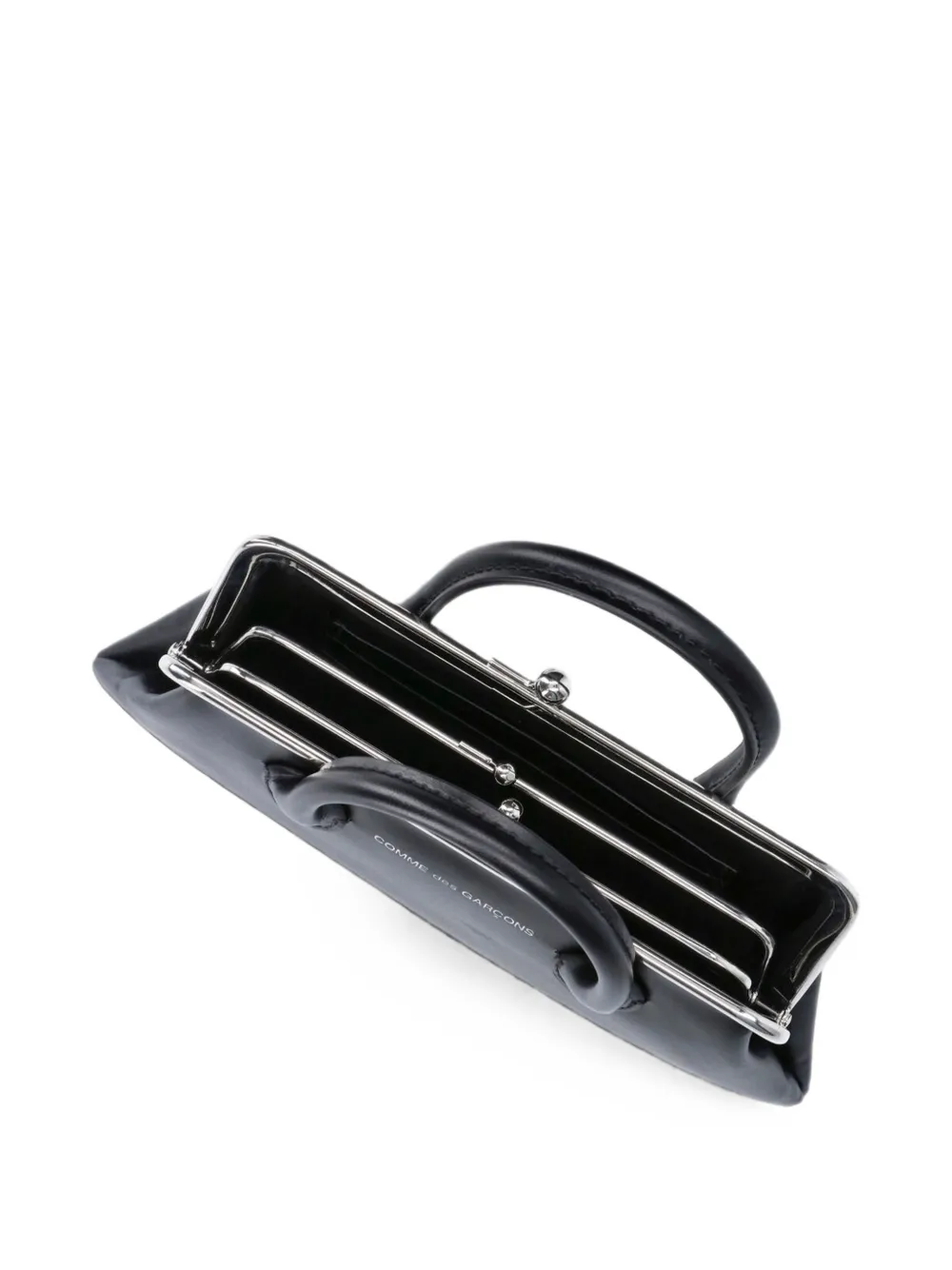 Comme Des Garçons Wallet Leren portemonnee met gespsluiting Zwart