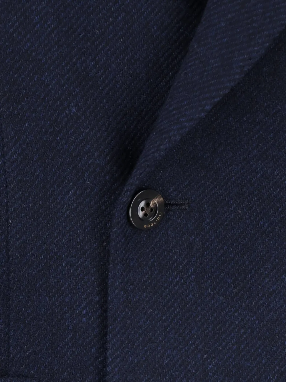 Boglioli double-breasted wool-blend jacket Blauw