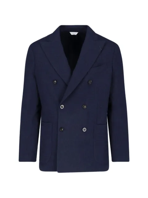 Boglioli double-breasted wool-blend jacket