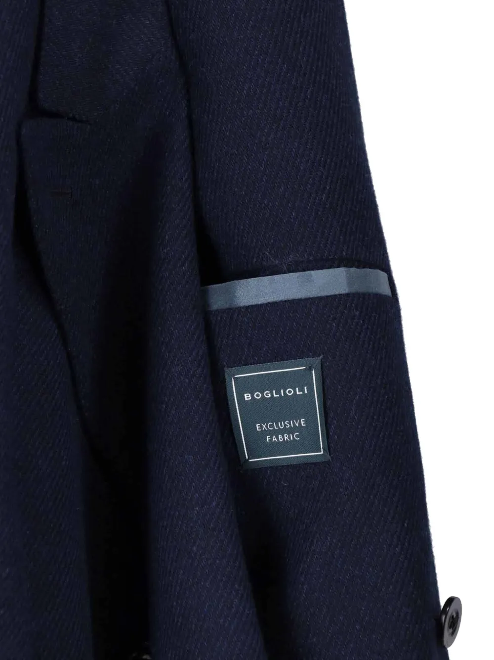 Boglioli double-breasted wool-blend jacket Blauw