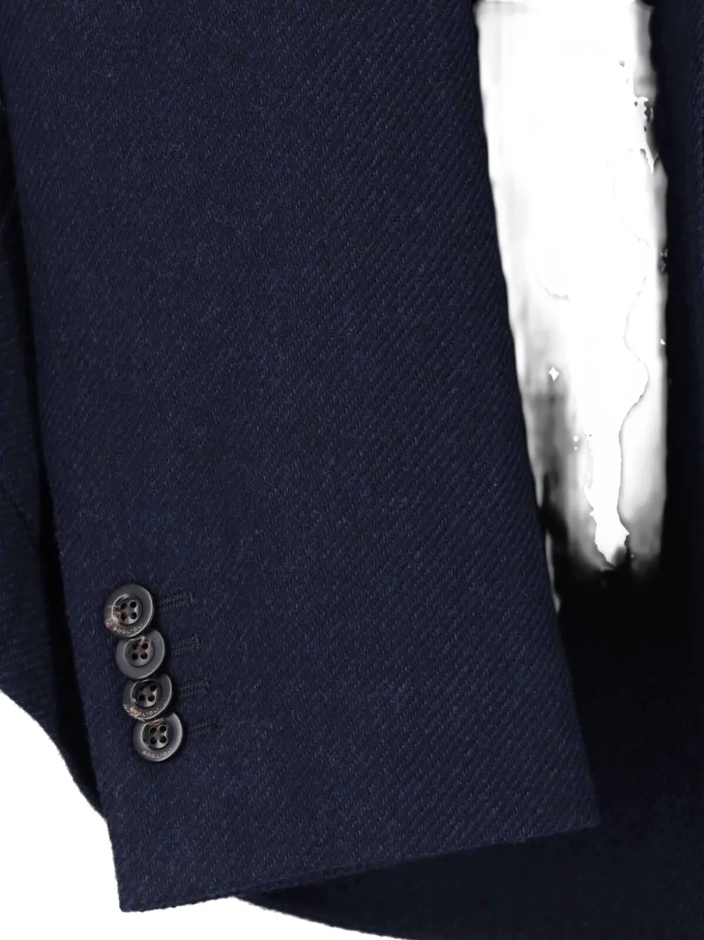 Boglioli double-breasted wool-blend jacket Blauw