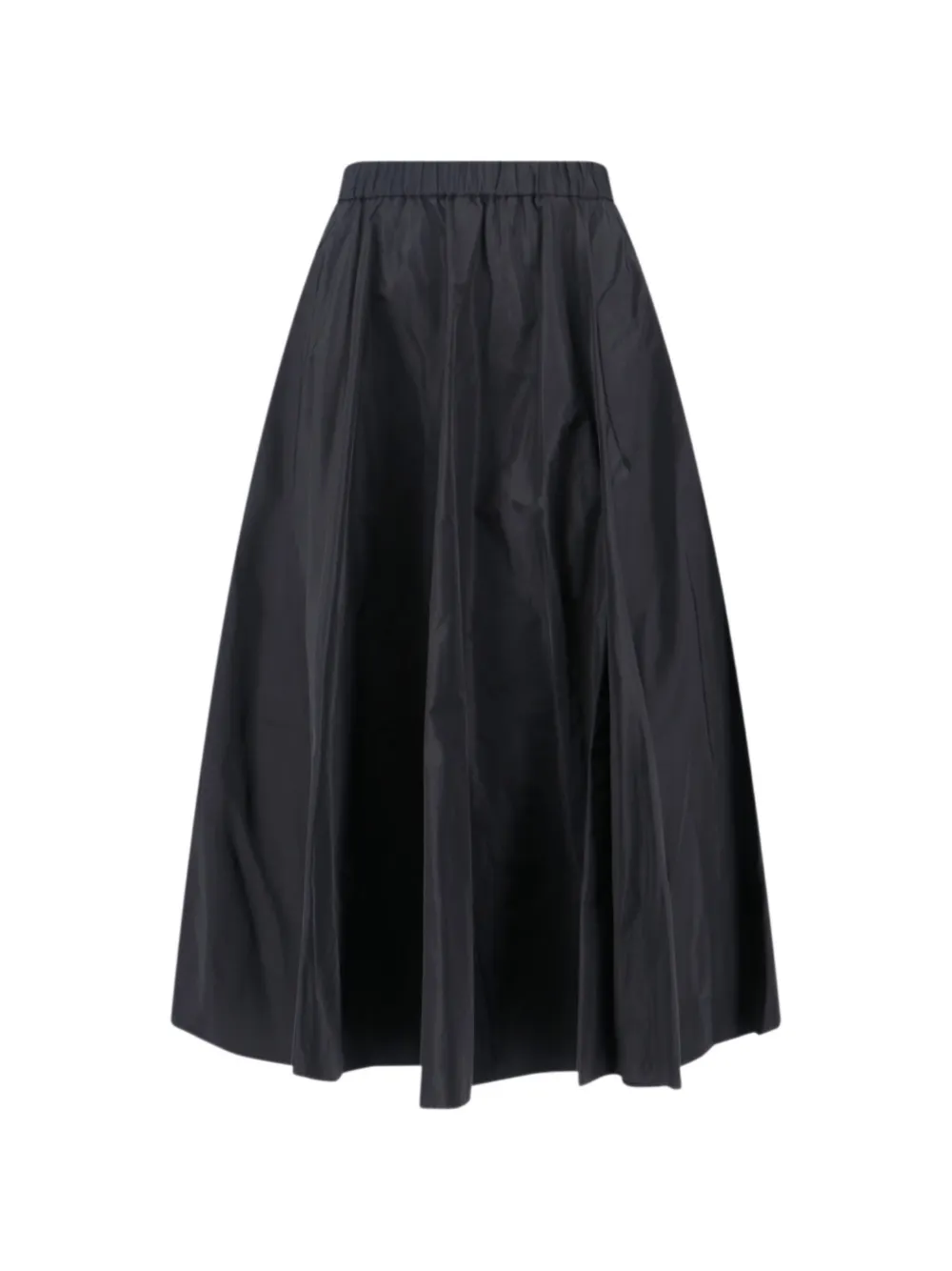ASPESI Unlined technical polyester skirt Zwart