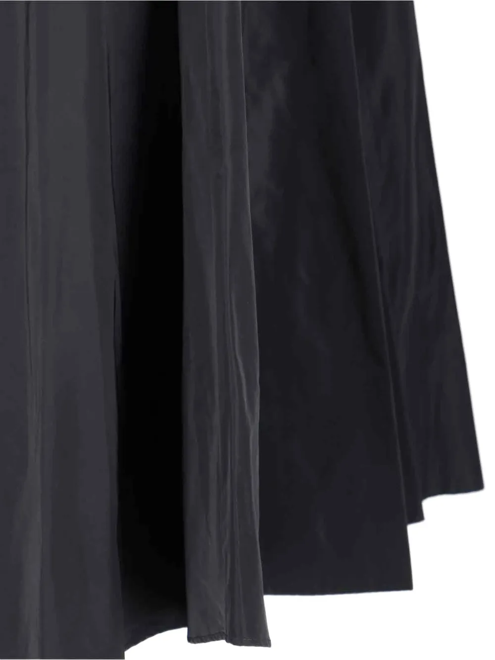 ASPESI Unlined technical polyester skirt Zwart