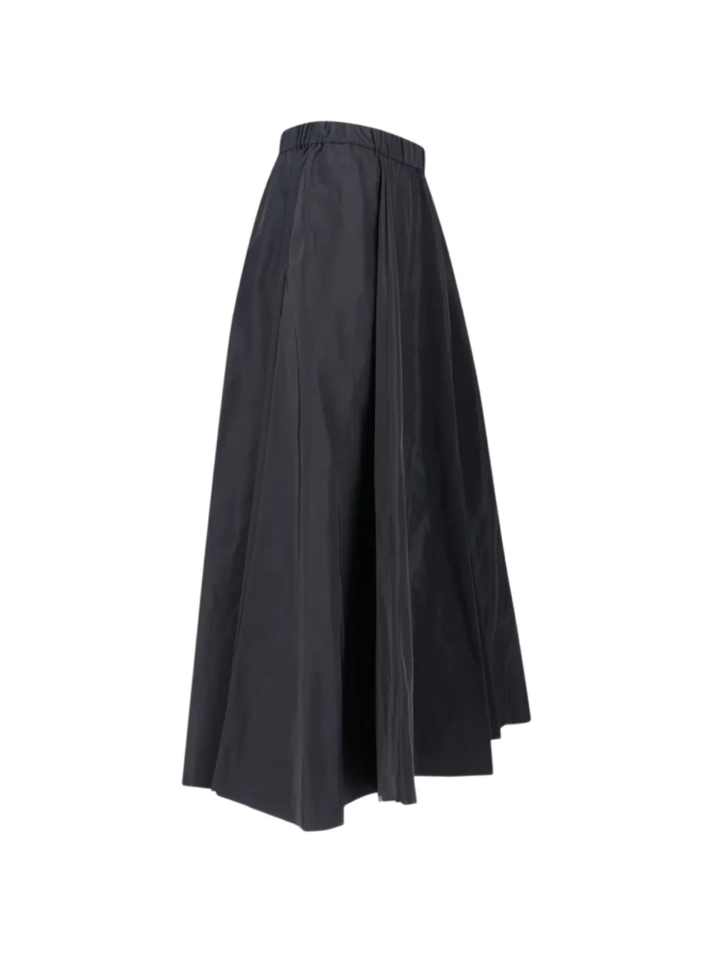 ASPESI Unlined technical polyester skirt Zwart