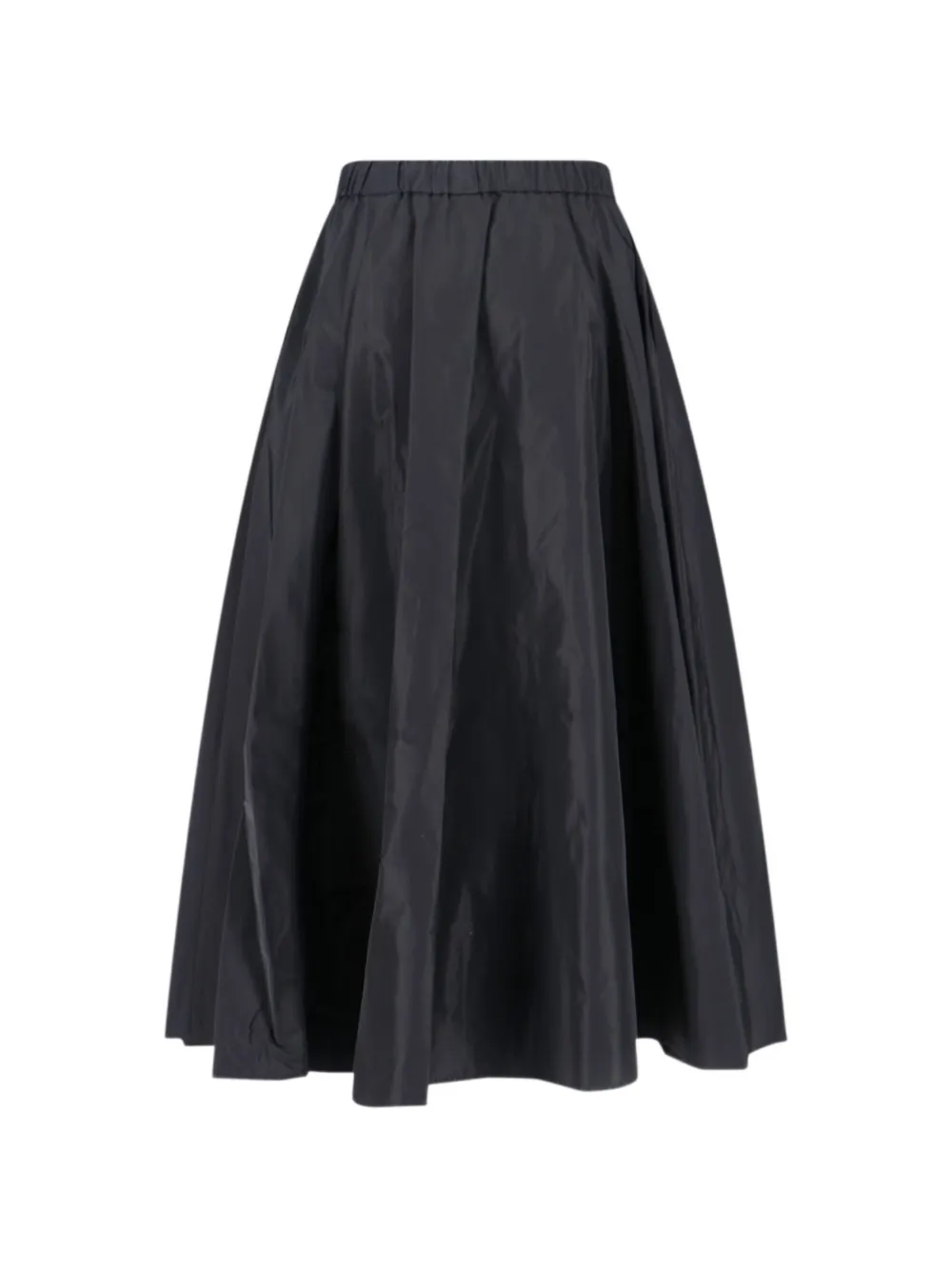 ASPESI Unlined technical polyester skirt - Nero