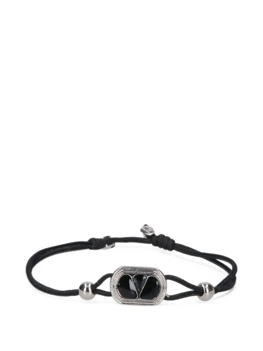 Valentino Garavani Ovalette cotton bracelet - Argent