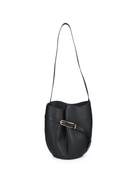 Liffner Belted buckle-detail pebbled bucket bag
