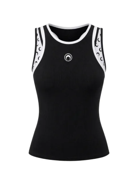 Marine Serre Tanktop im Layering-Look