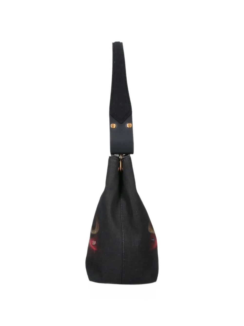 Vivienne Westwood still-life print canvas shoulder bag Zwart