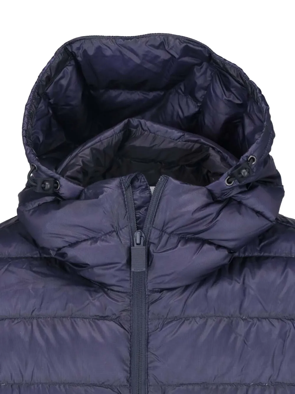 ASPESI Gevoerd jack met capuchon Blauw