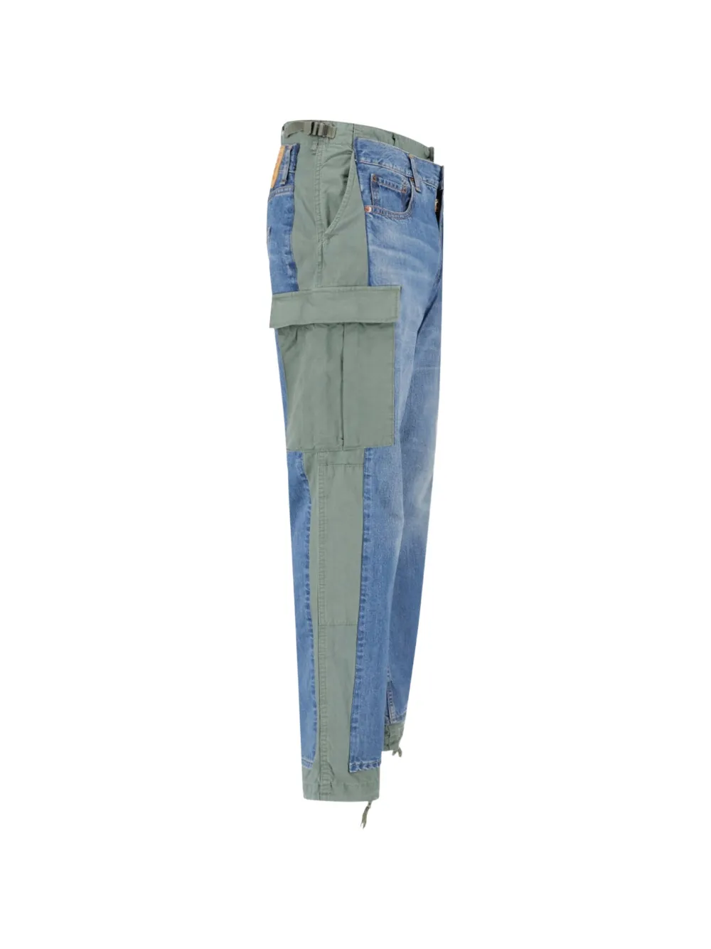 Junya Watanabe MAN x Levi s cargo jeans met vlakken Blauw