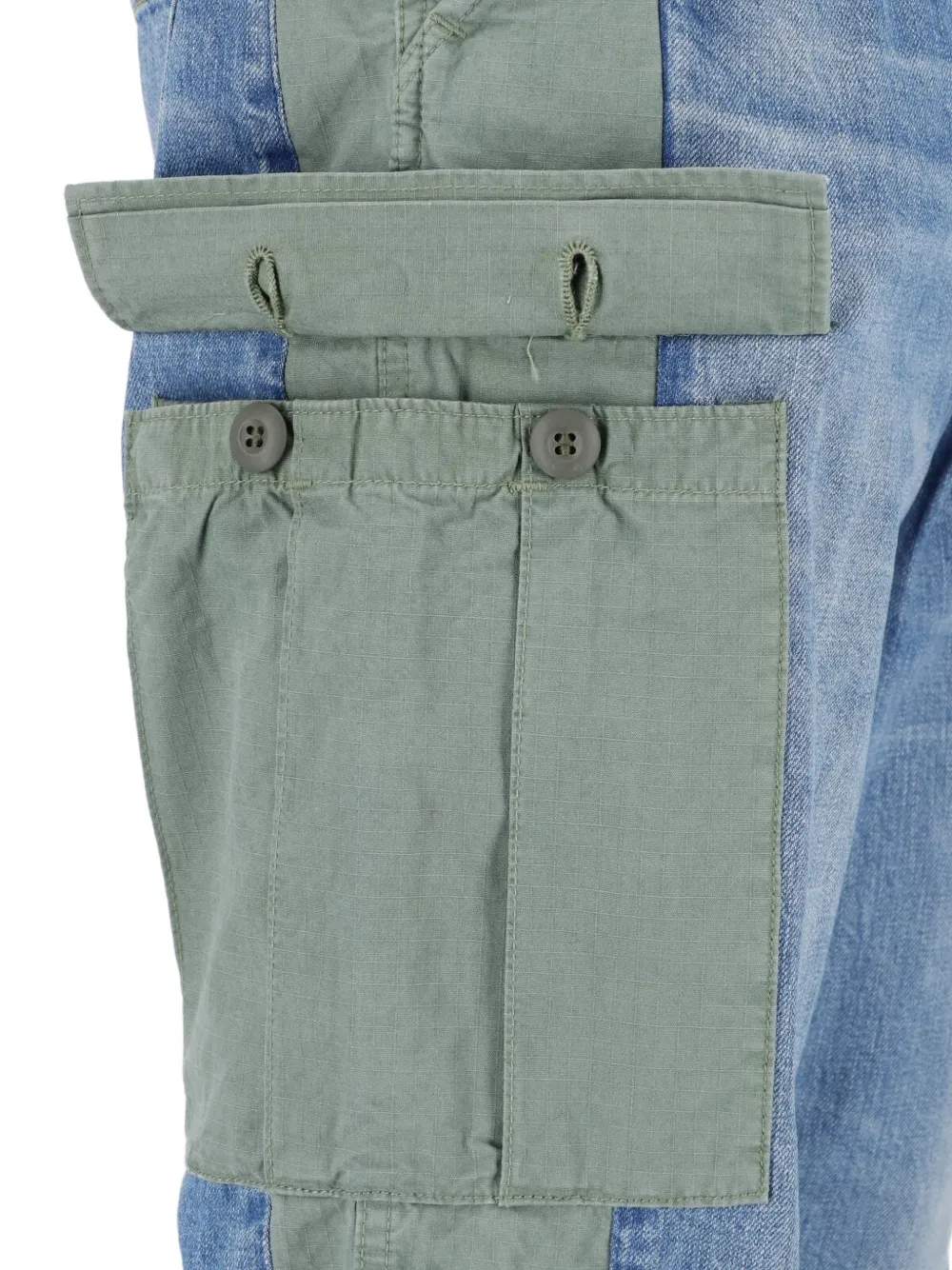 Junya Watanabe MAN x Levi s cargo jeans met vlakken Blauw
